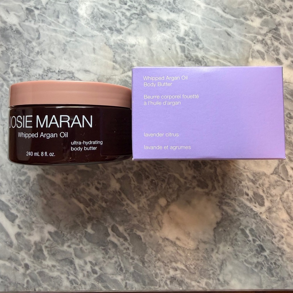 New Josie Maran Whipped Argan Oil Body Butter Lavender Citrus